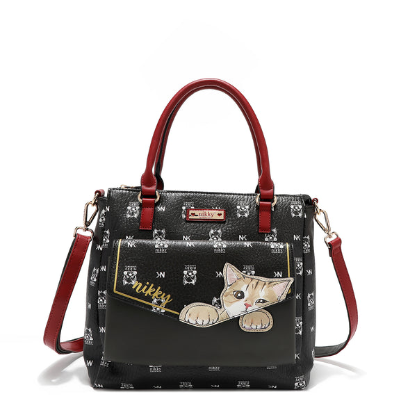 SATCHEL (<tc><tc><tc>Nikky</tc> Finds Meow</tc></tc>) BLACK