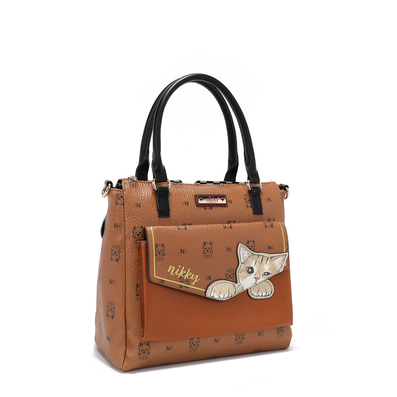 SATCHEL (<tc><tc><tc>Nikky</tc> Finds Meow</tc></tc>) BROWN