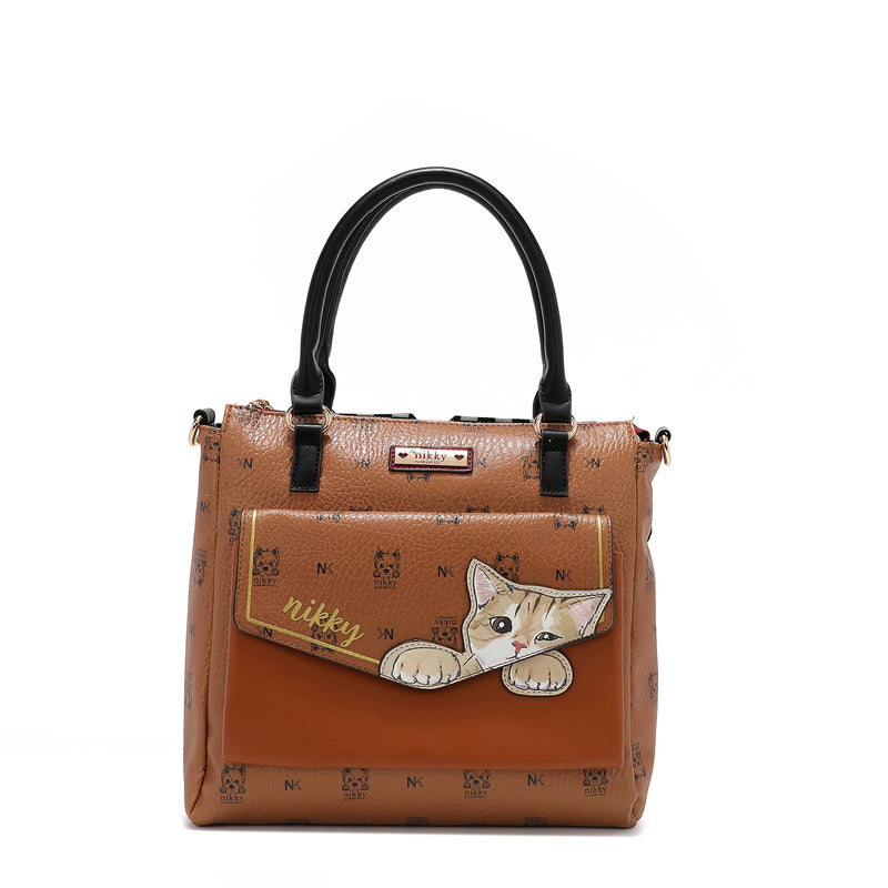 SATCHEL (<tc><tc><tc>Nikky</tc> Finds Meow</tc></tc>) BROWN
