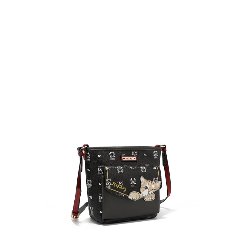 CROSSBODY BAG (<tc><tc><tc>Nikky</tc> Finds Meow</tc></tc>) BLACK