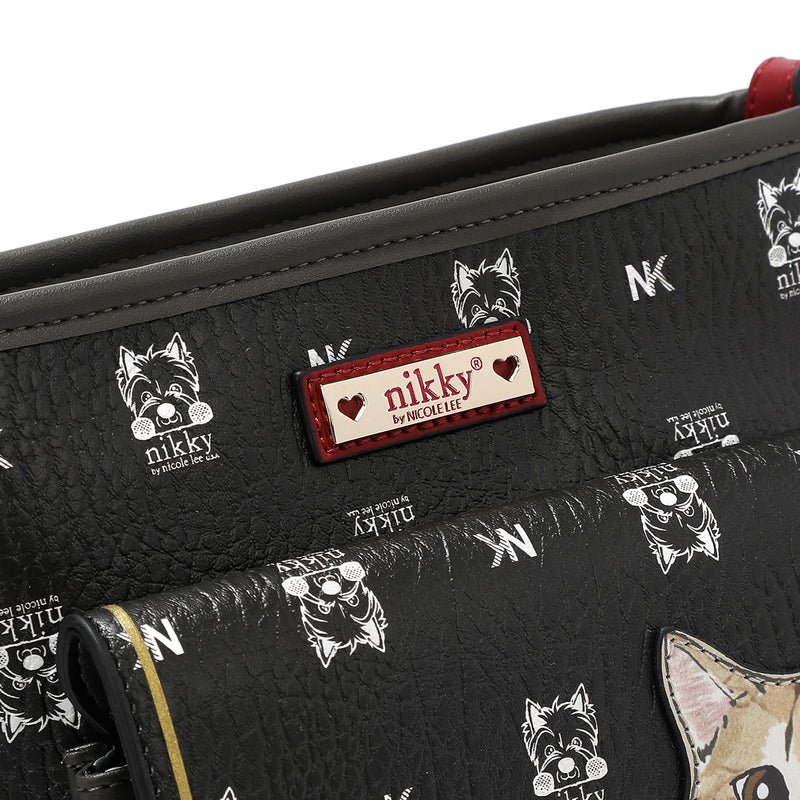 CROSSBODY BAG (<tc><tc><tc>Nikky</tc> Finds Meow</tc></tc>) BLACK
