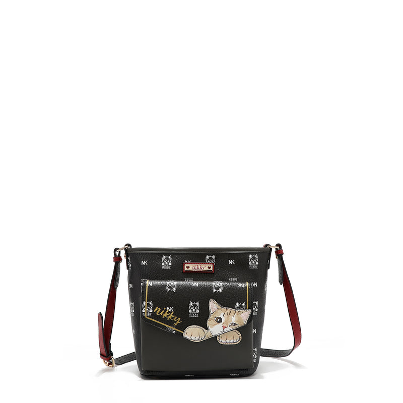 CROSSBODY BAG (<tc><tc><tc>Nikky</tc> Finds Meow</tc></tc>) BLACK