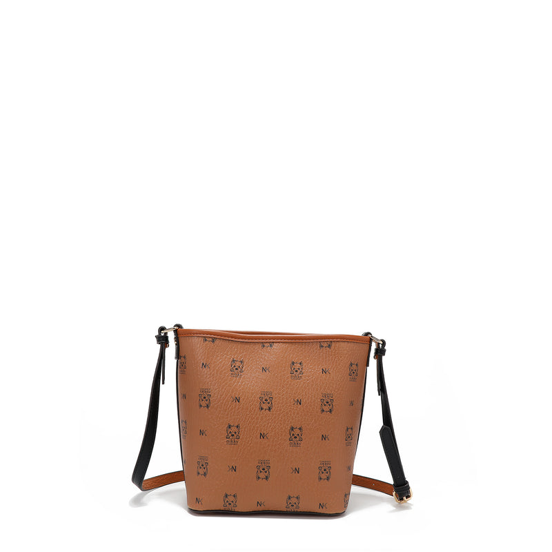 CROSSBODY BAG (<tc><tc><tc>Nikky</tc> Finds Meow</tc></tc>) BROWN