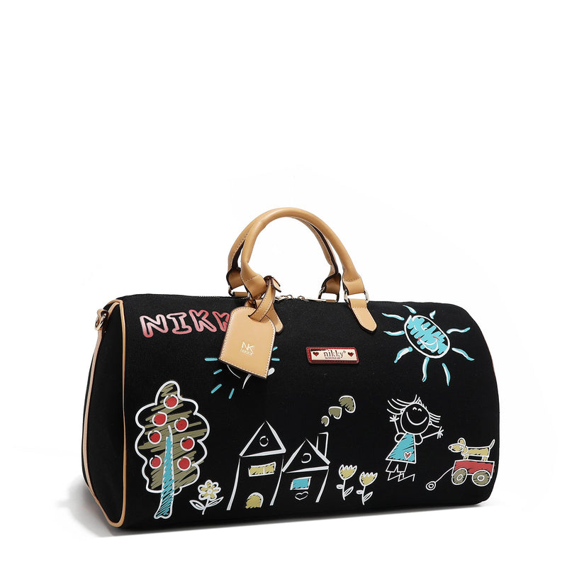 CANVAS GYM BAG <tc>NIKKY</tc> (BLACK)