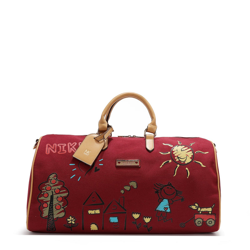 CANVAS GYM BAG <tc>NIKKY</tc> (RED)
