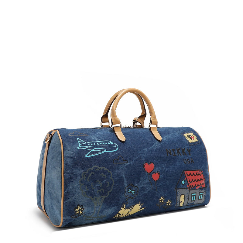 CANVAS GYM BAG <tc>NIKKY</tc> (BLUE)