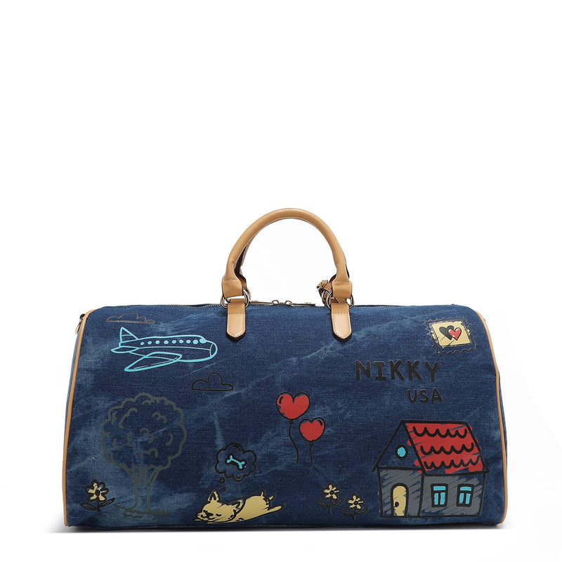 CANVAS GYM BAG <tc>NIKKY</tc> (BLUE)