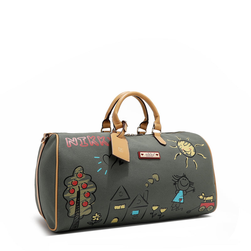 Canvas gym bag (green)