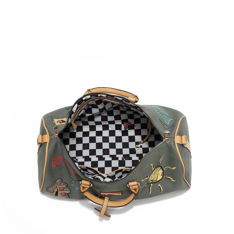 Canvas gym bag (green)