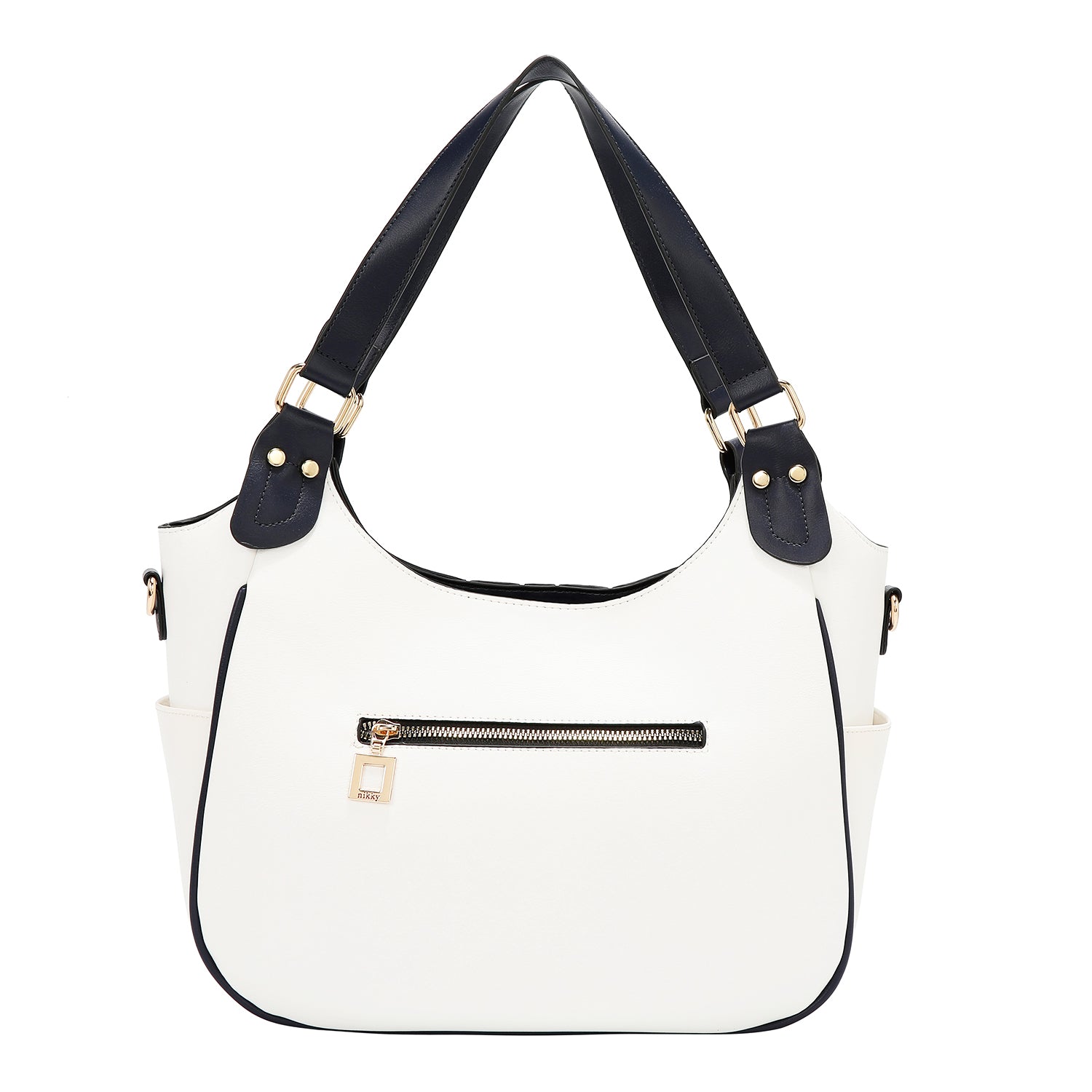 BOLSO HOBO VARSITY (BLANCO)