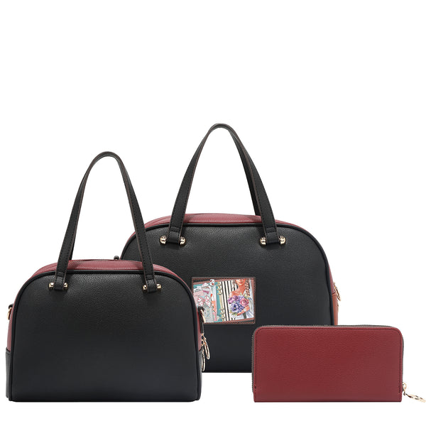 3-PIECE SET (SATCHEL, SHOULDER BAG, WALLET) (<tc>NOSTALGIA</tc>)