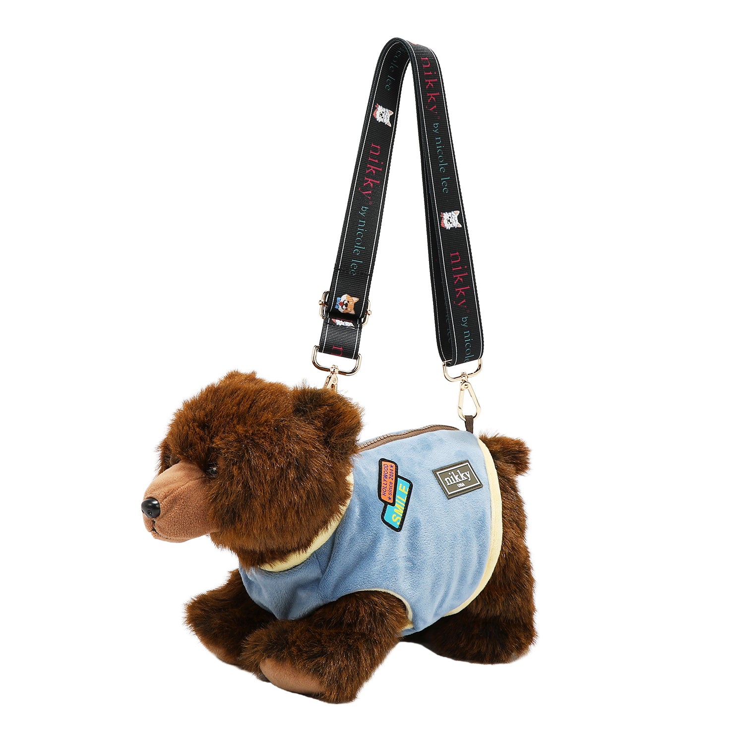 BANDOLERA CRUZADA (OSO MARRON)