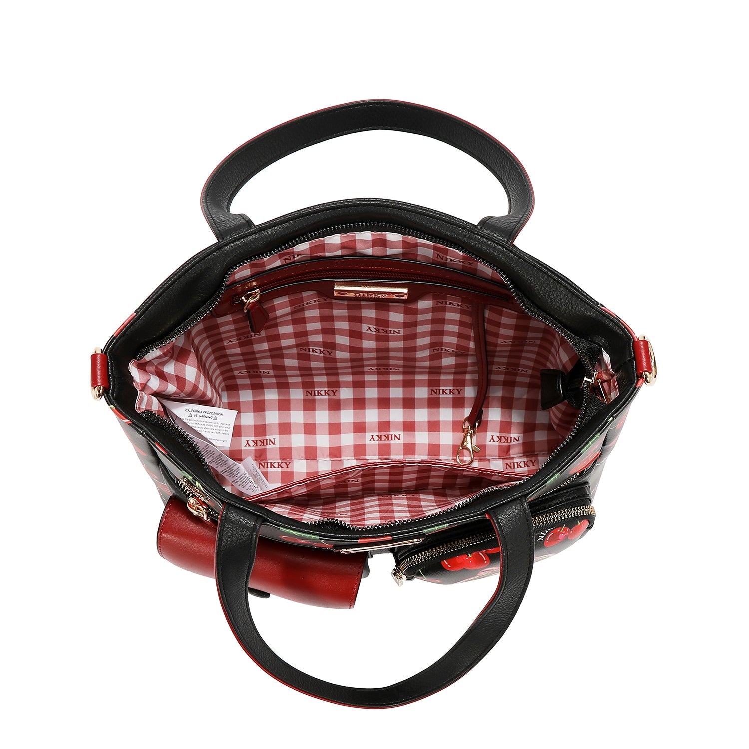 SAC À MAIN NK13115 (<tc>CHERRY LIPS</tc>-NOIR)