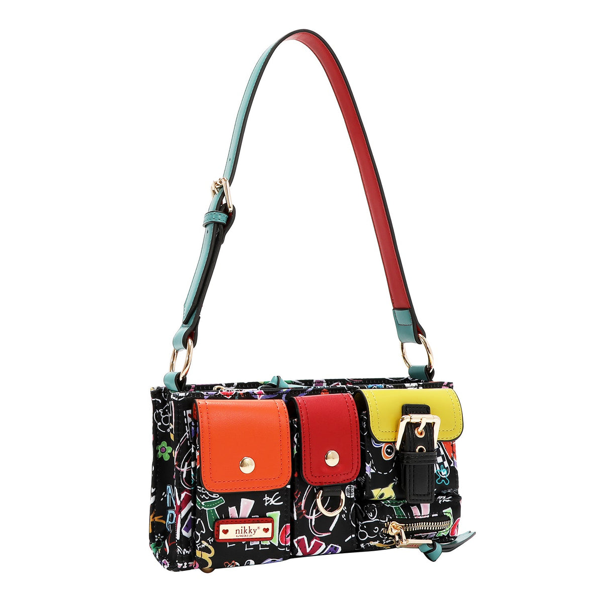 BOLSO DE HOMBRO (JUST FOR FUN - NEGRO)