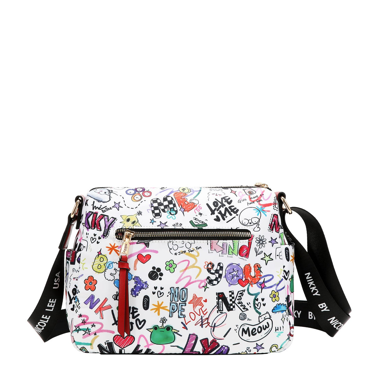 BOLSO MENSAJERO (JUST FOR FUN - BLANCO)