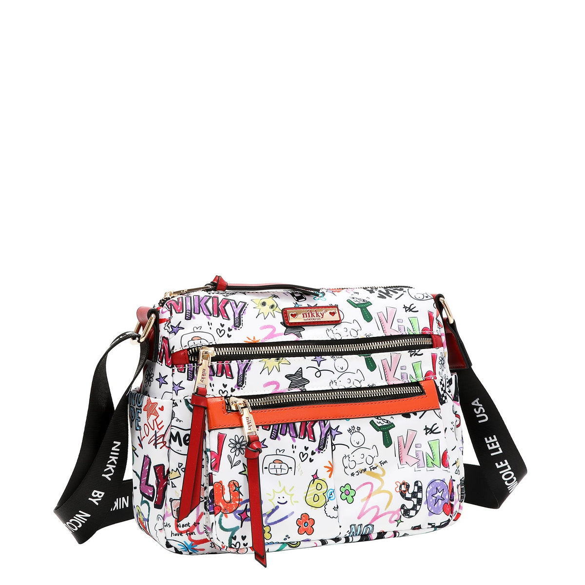 BOLSO MENSAJERO (JUST FOR FUN - BLANCO)