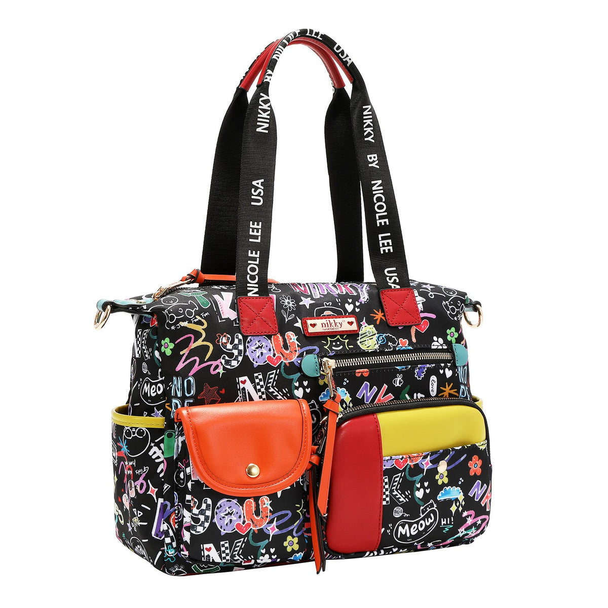 BOLSO SATCHEL (JUST FOR FUN - NEGRO)
