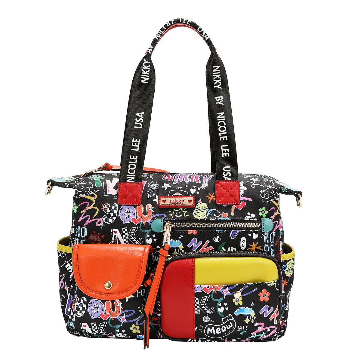 BOLSO SATCHEL (JUST FOR FUN - NEGRO)