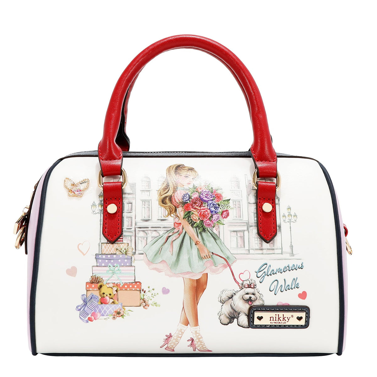 BOLSO BOSTON (GLAMOROUS WALK-BLANCO)