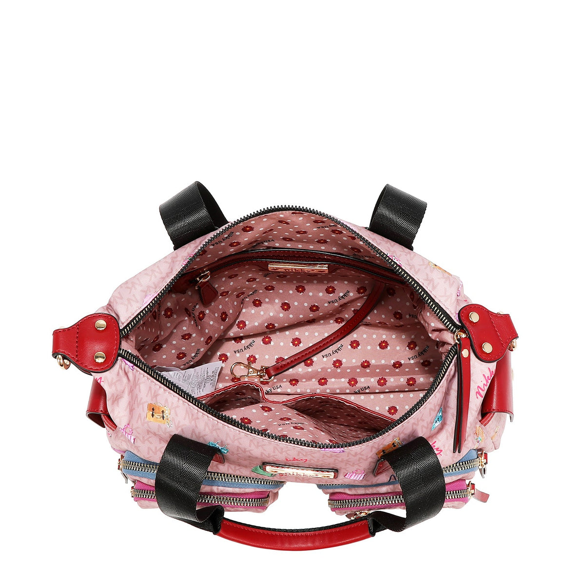 BOLSO TOTE DE NYLON (GLAMOROUS WALK - ROSA)
