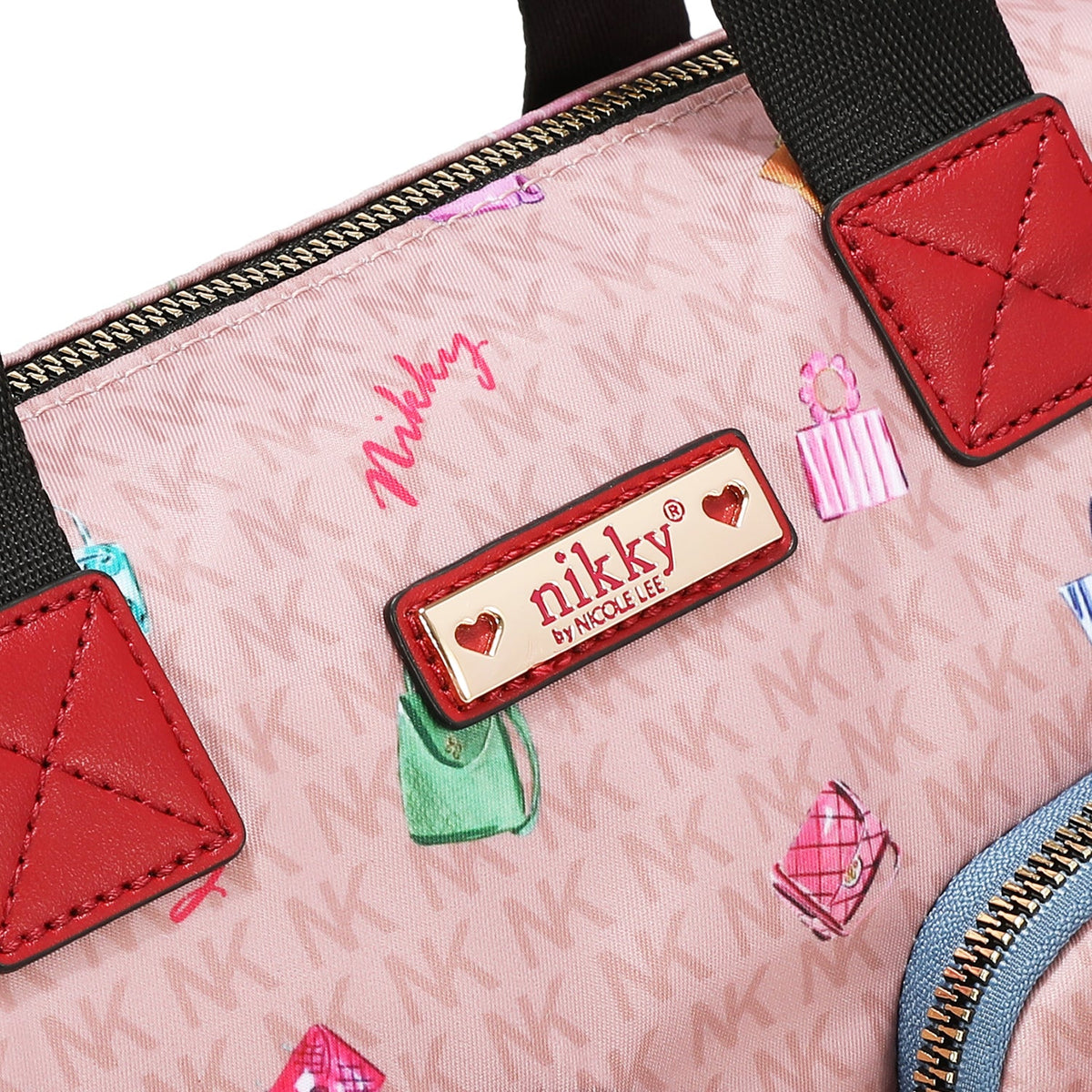 BOLSO TOTE DE NYLON (GLAMOROUS WALK - ROSA)