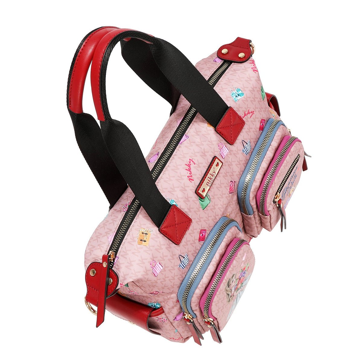 BOLSO TOTE DE NYLON (GLAMOROUS WALK - ROSA)