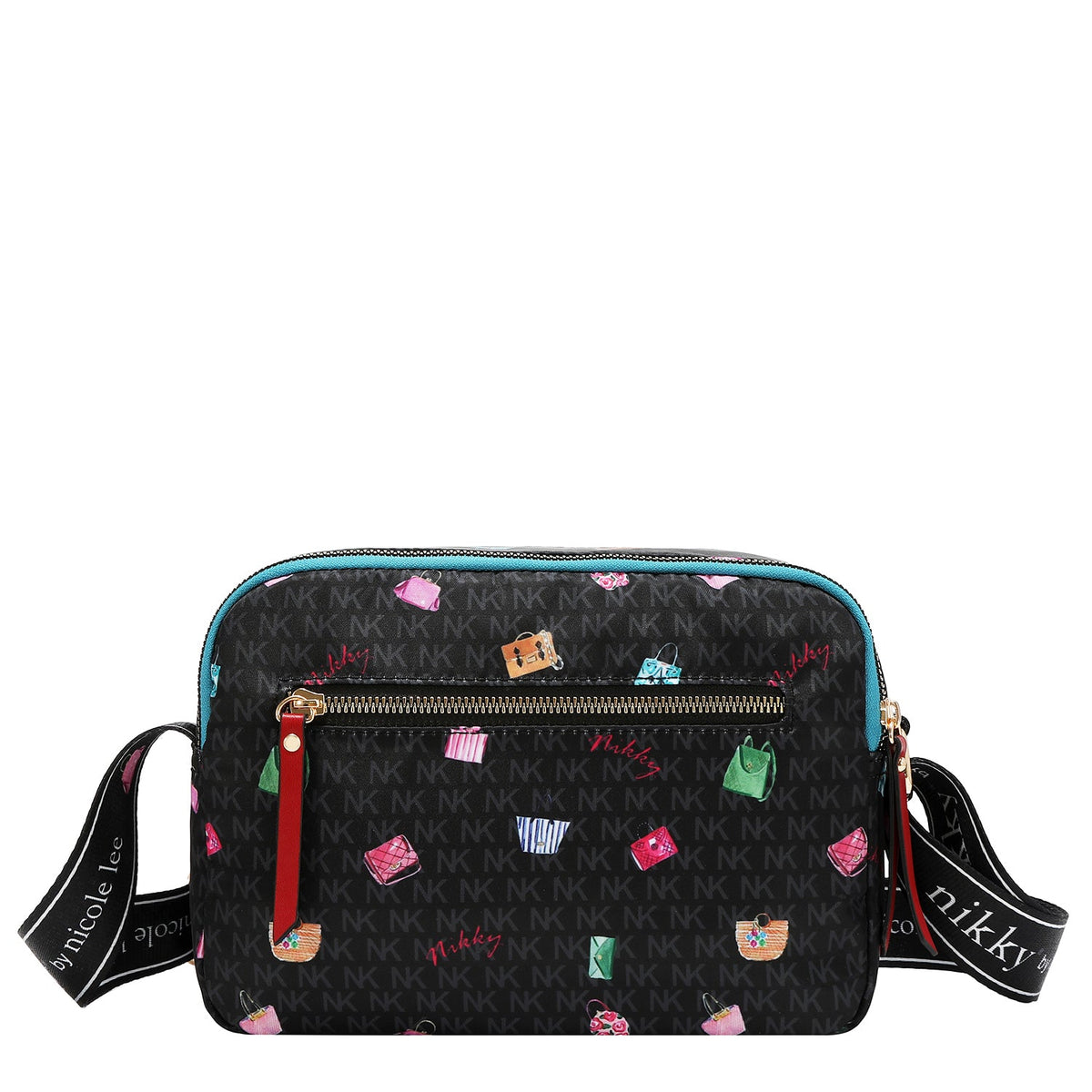 BANDOLERA DE NYLON  (GLAMOROUS WALK - NEGRO)