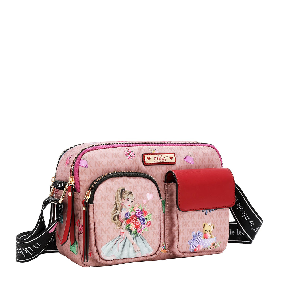 BANDOLERA DE NYLON (GLAMOROUS WALK - ROSA)