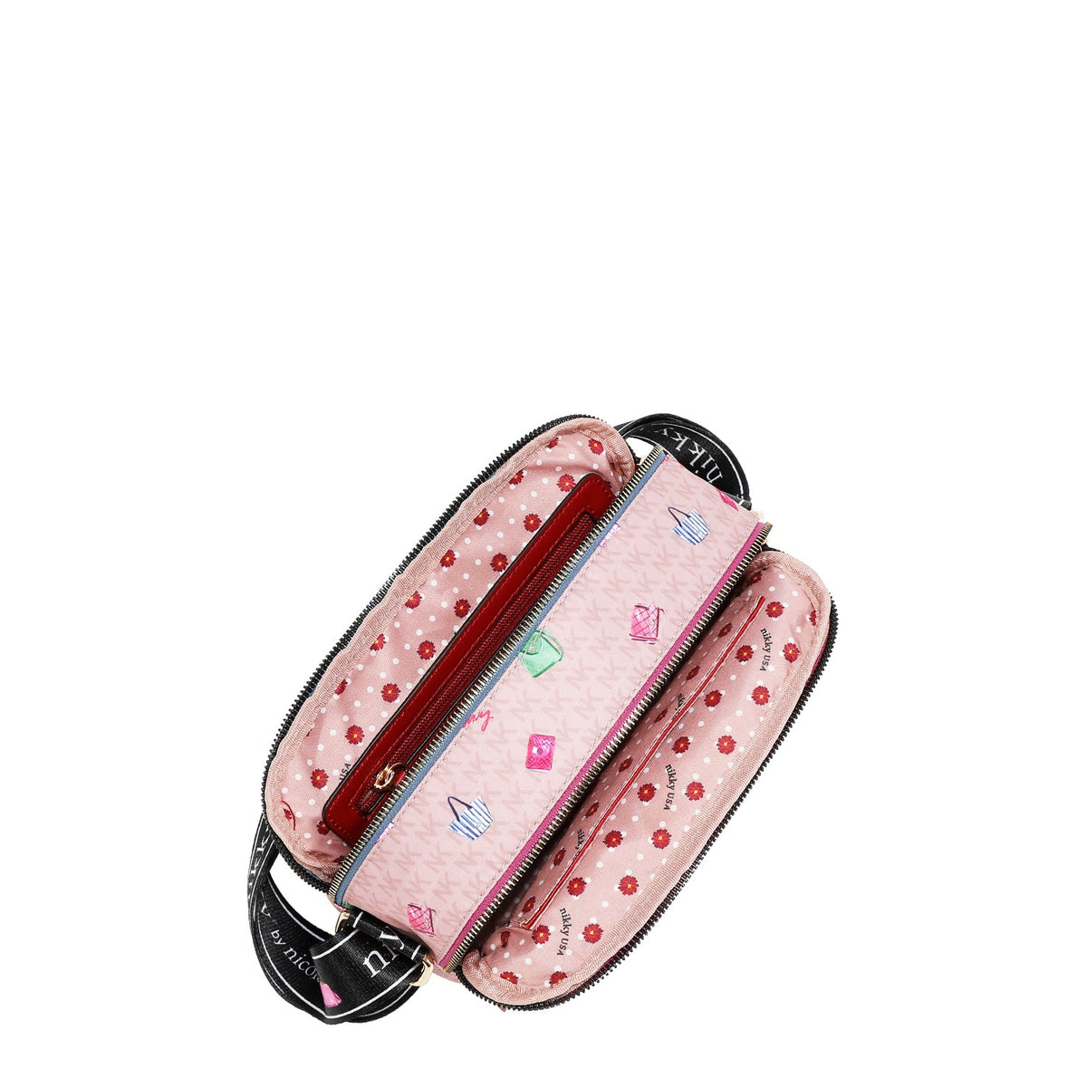 BANDOLERA DE NYLON (GLAMOROUS WALK - ROSA)