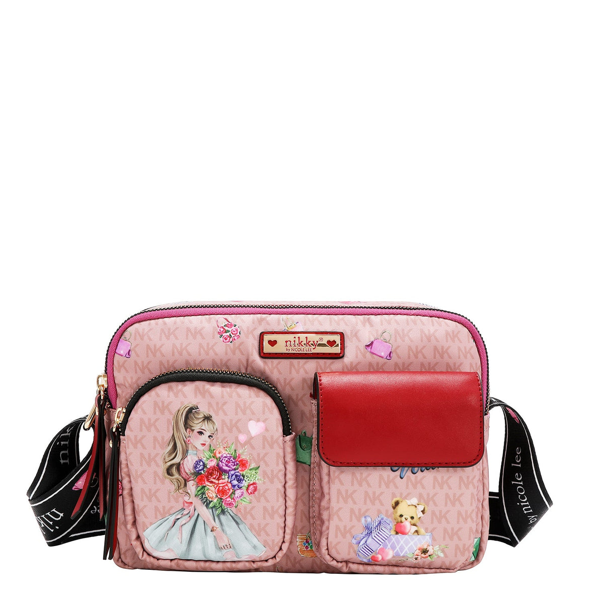 BANDOLERA DE NYLON (GLAMOROUS WALK - ROSA)