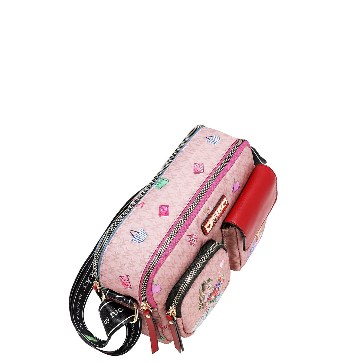BANDOLERA DE NYLON (GLAMOROUS WALK - ROSA)