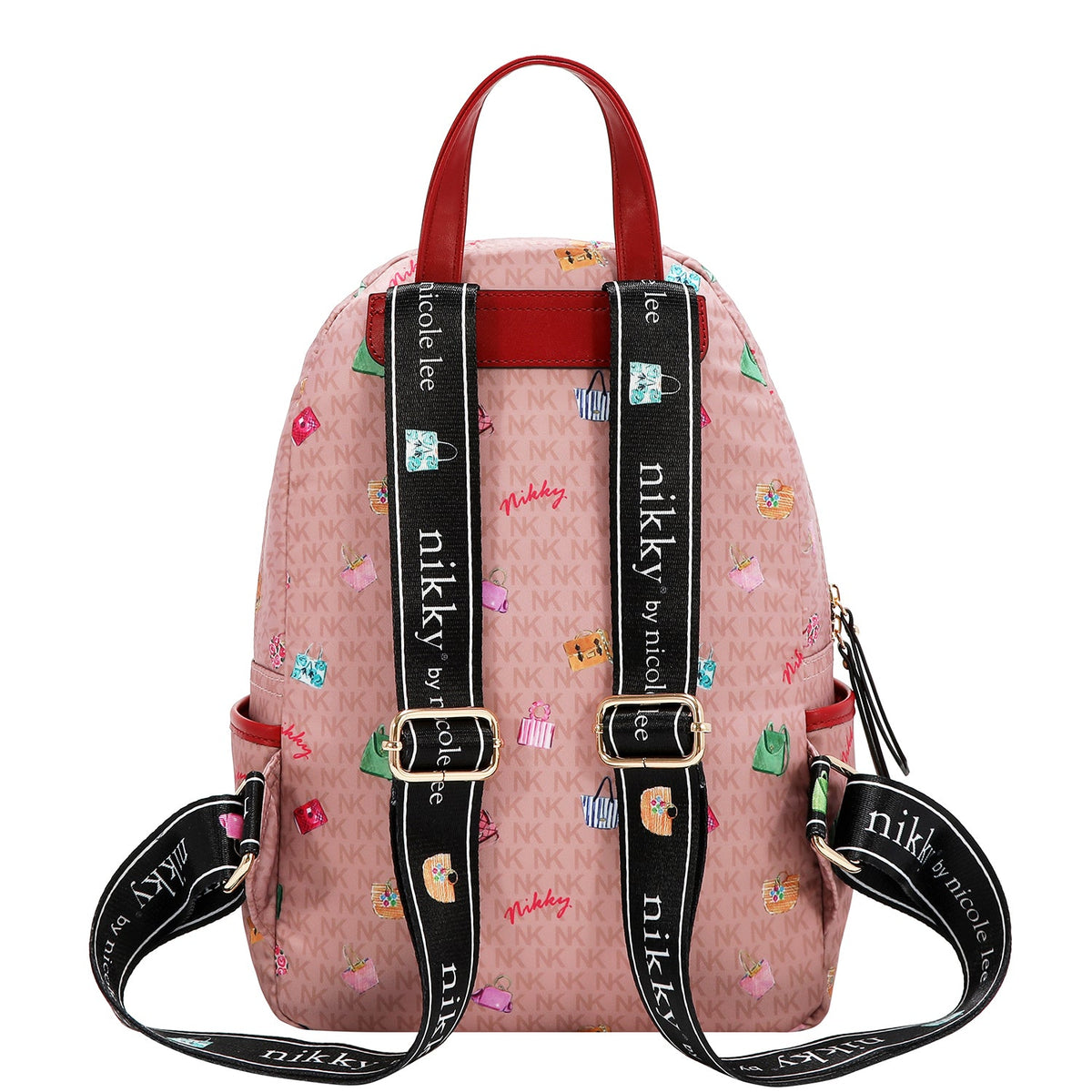 MOCHILA MEDIANA DE NYLON (GLAMOROUS WALK - ROSA)