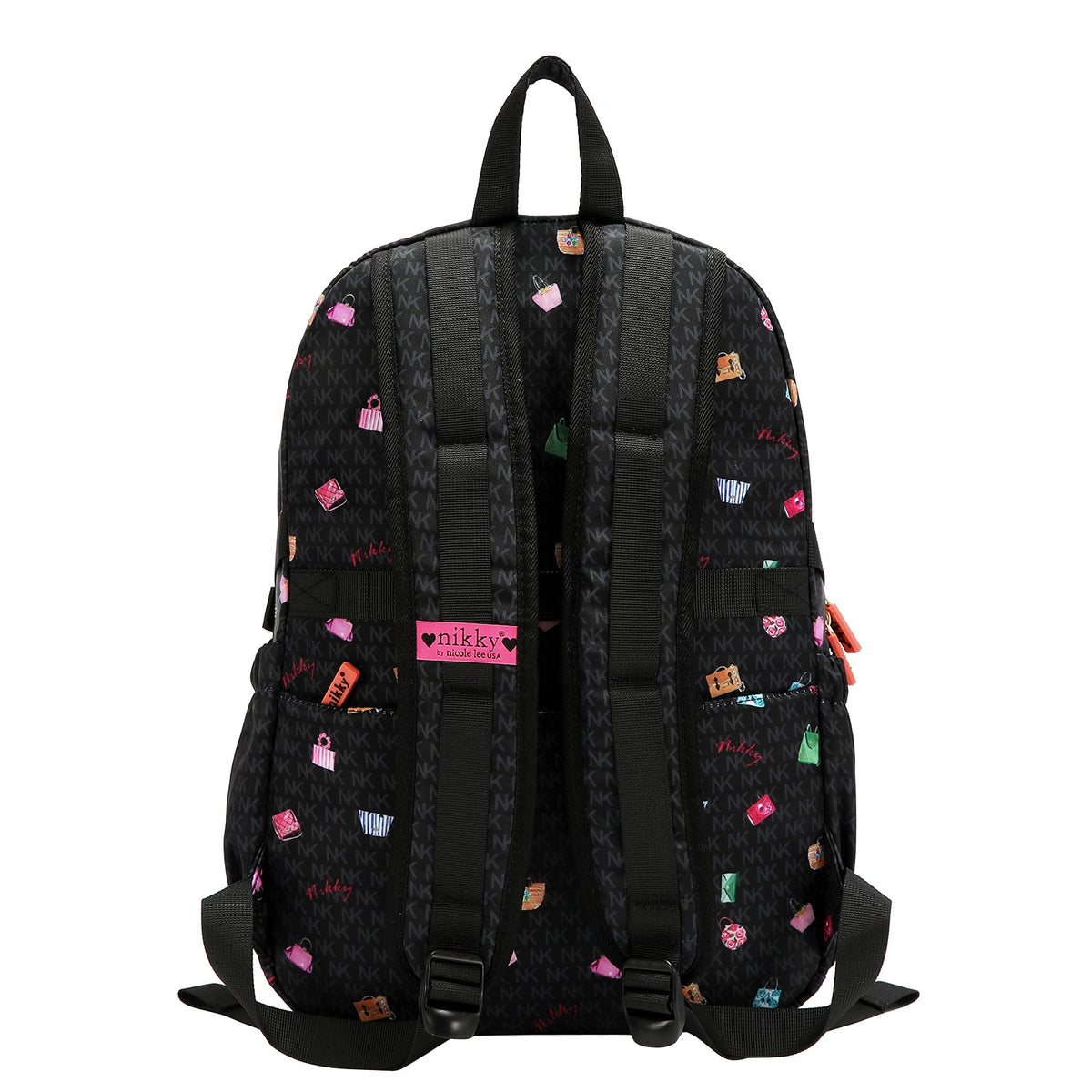 MOCHILA GRANDE DE NAILON (GLAMOROUS WALK-NEGRO)