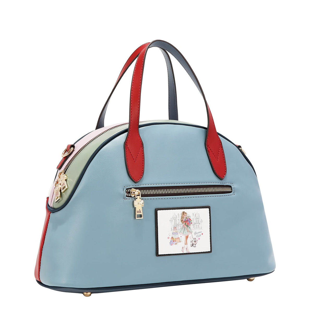 CONJUNTO DE 3 PIEZAS (BOLSO, MOCHILA, CARTERA) (GLAMOROUS WALK-WHITE)