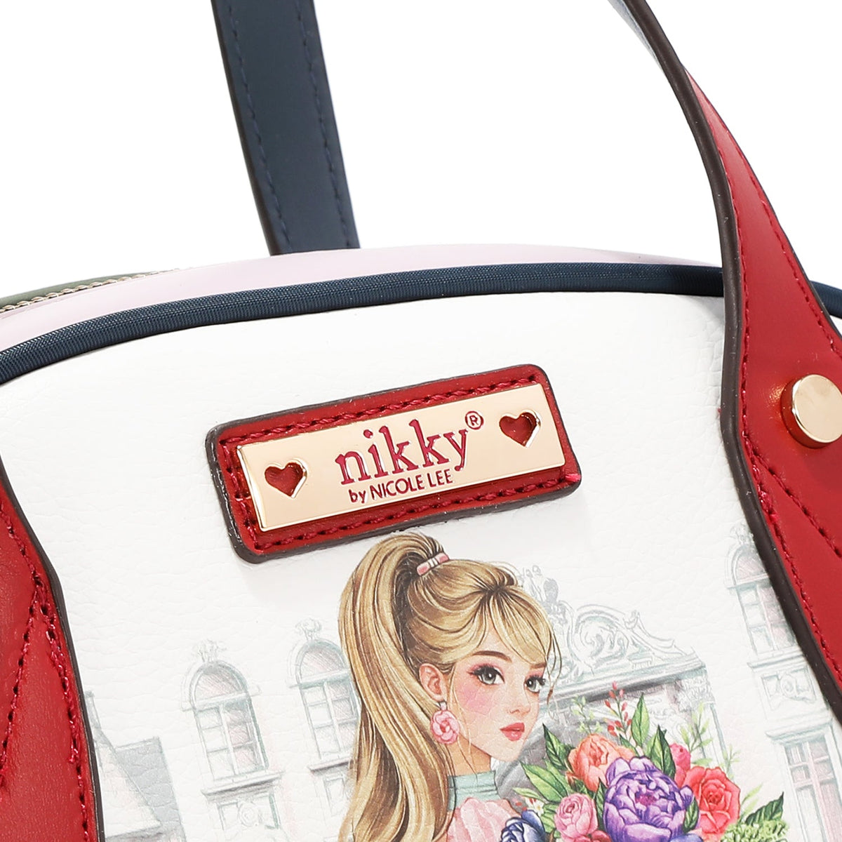 CONJUNTO DE 3 PIEZAS (BOLSO, MOCHILA, CARTERA) (GLAMOROUS WALK-WHITE)