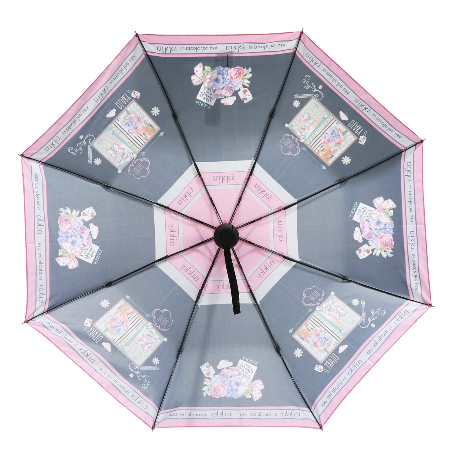 PARAGUAS PORTABLE CON IMPRESIÓN (NOSTALGIA)