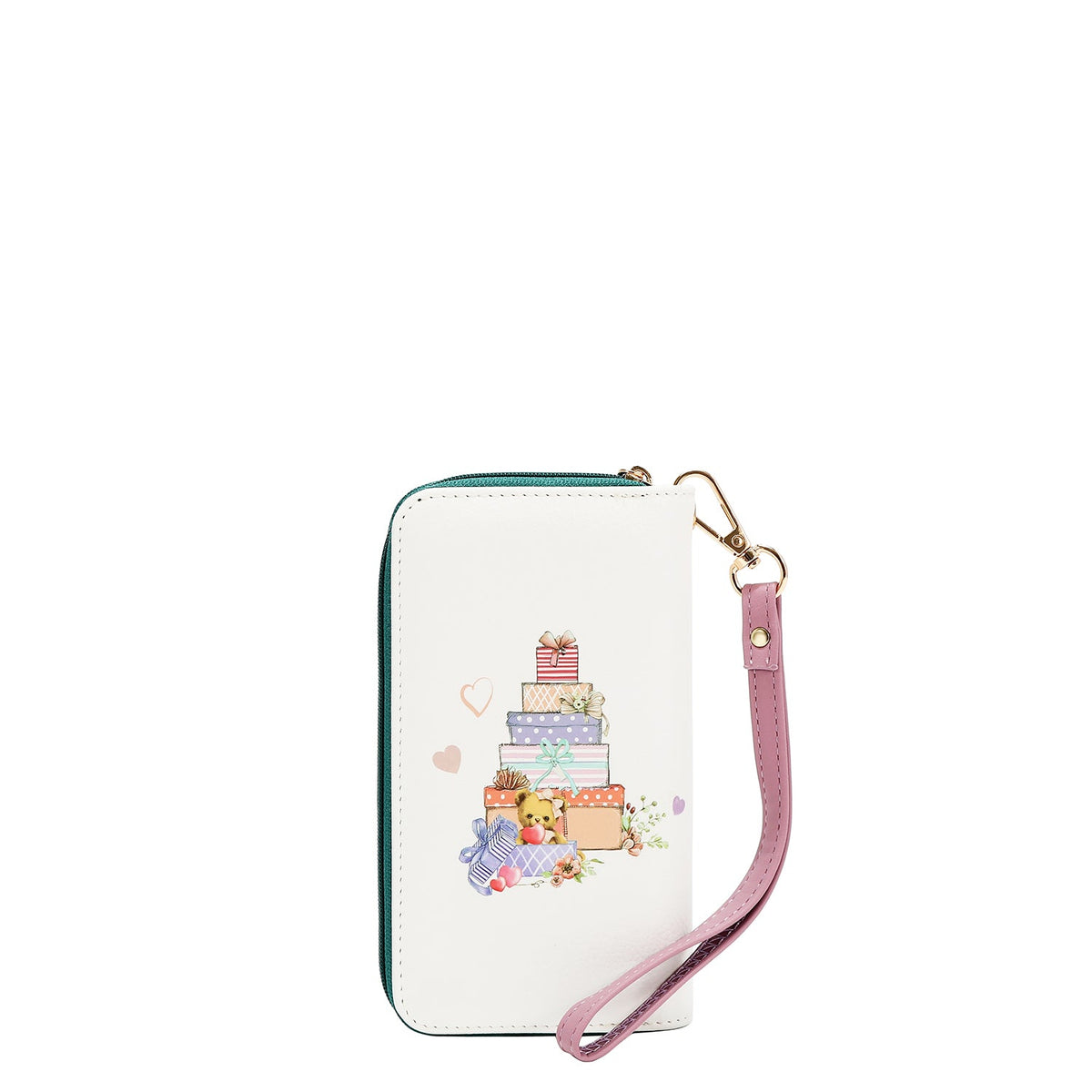 PORTA MOVIL CON CARTERA (GLAMOROUS WALK-BLANCO)