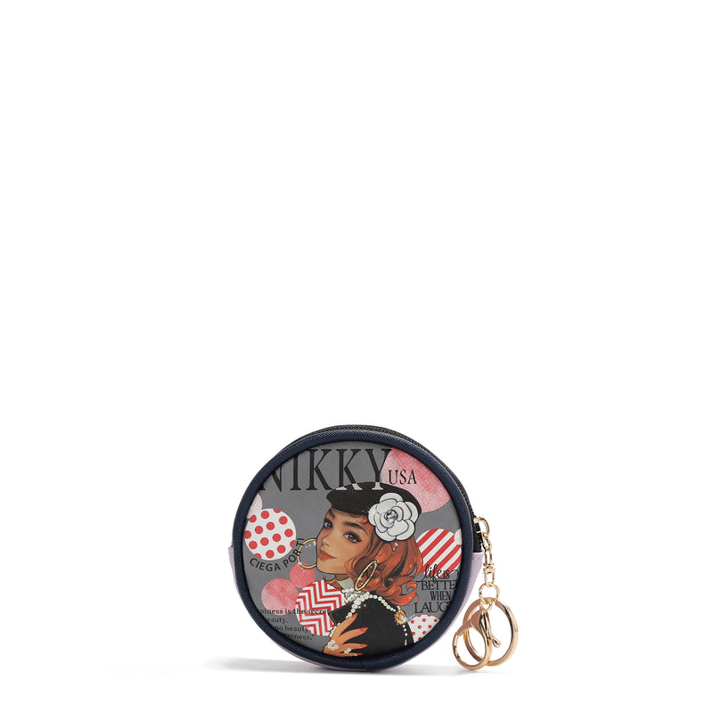 KEYCHAIN ​​WITH ROUND PURSE (<tc>CIEGA POR TI</tc>)