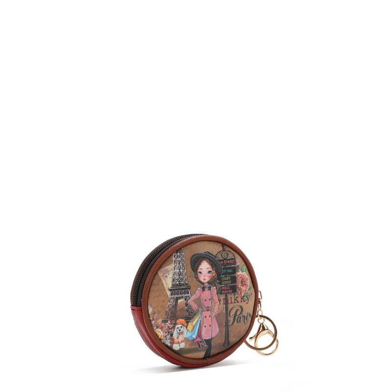 KEYCHAIN ​​WITH ROUND COIN PURSE (<tc><tc>Emily Goes Paris</tc></tc> )