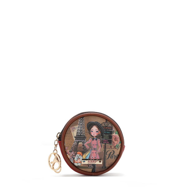 KEYCHAIN ​​WITH ROUND COIN PURSE (<tc><tc>Emily Goes Paris</tc></tc> )