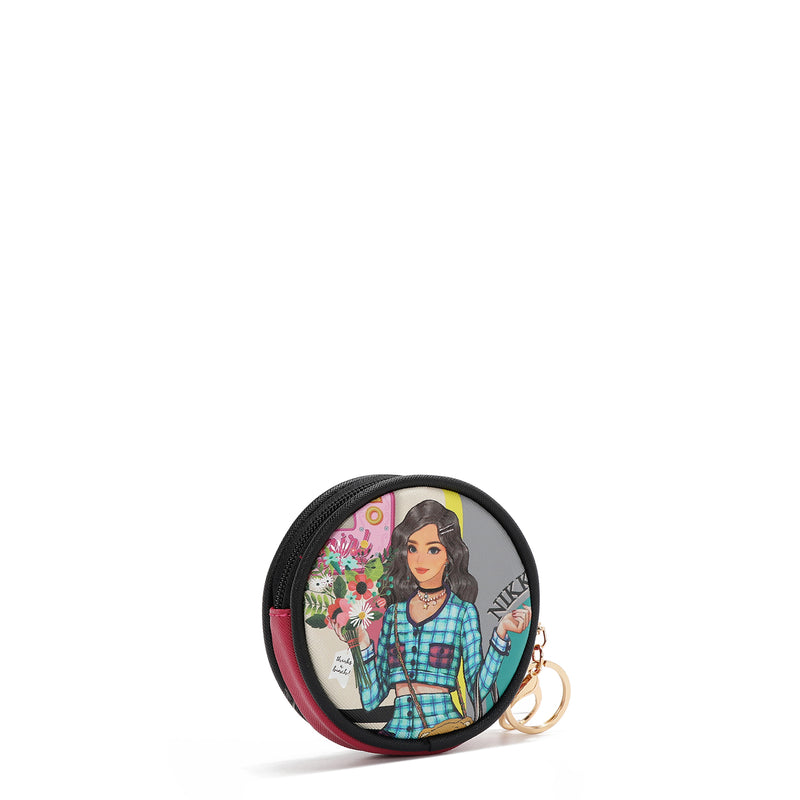 KEYCHAIN ​​WITH ROUND PURSE (<tc><tc><tc>Nikky</tc> Goes Shopping</tc></tc>)