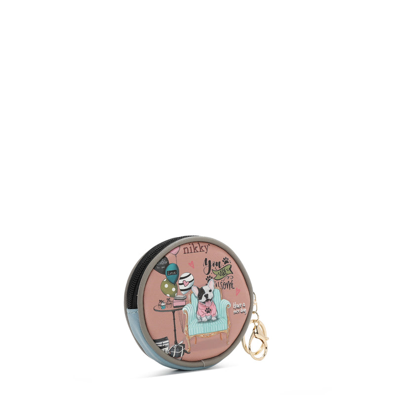 KEYCHAIN ​​WITH ROUND PURSE (<tc><tc>Party King</tc></tc>)