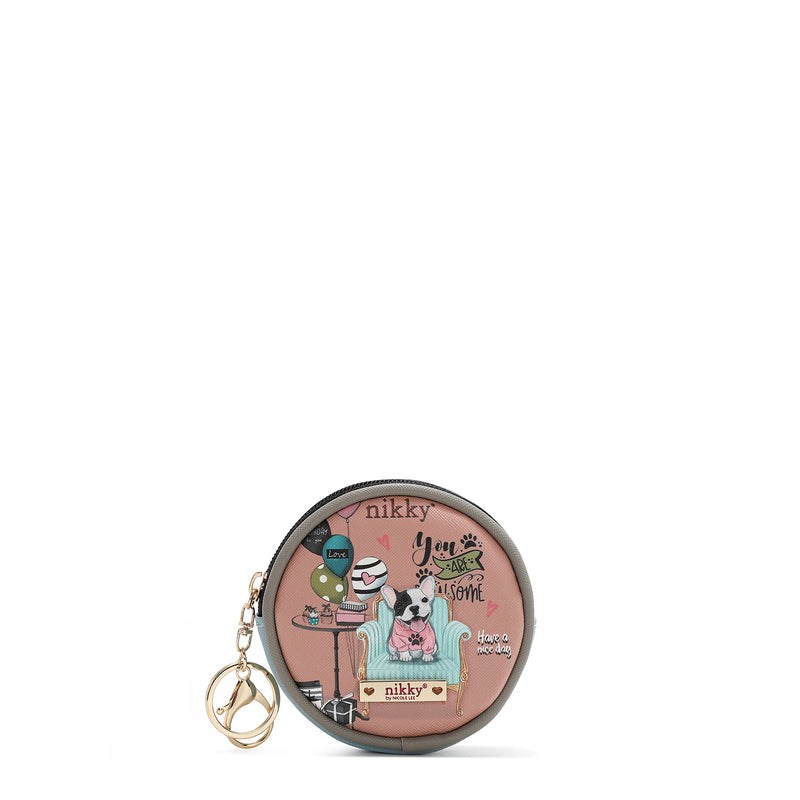 KEYCHAIN ​​WITH ROUND PURSE (<tc><tc>Party King</tc></tc>)