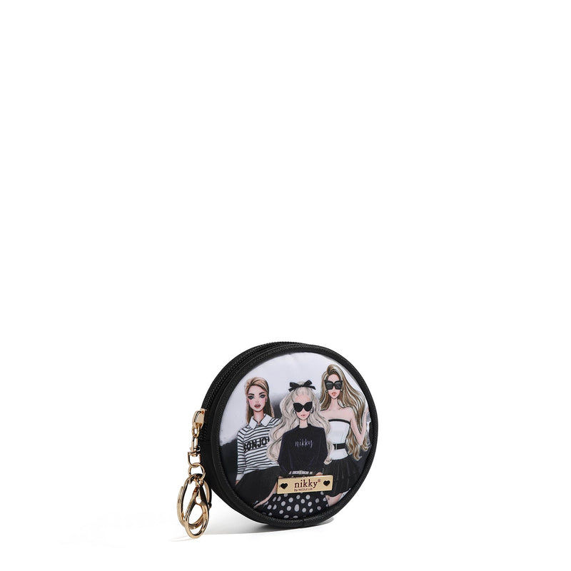 KEYCHAIN ​​WITH ROUND COIN PURSE (<tc>TRIO</tc>)