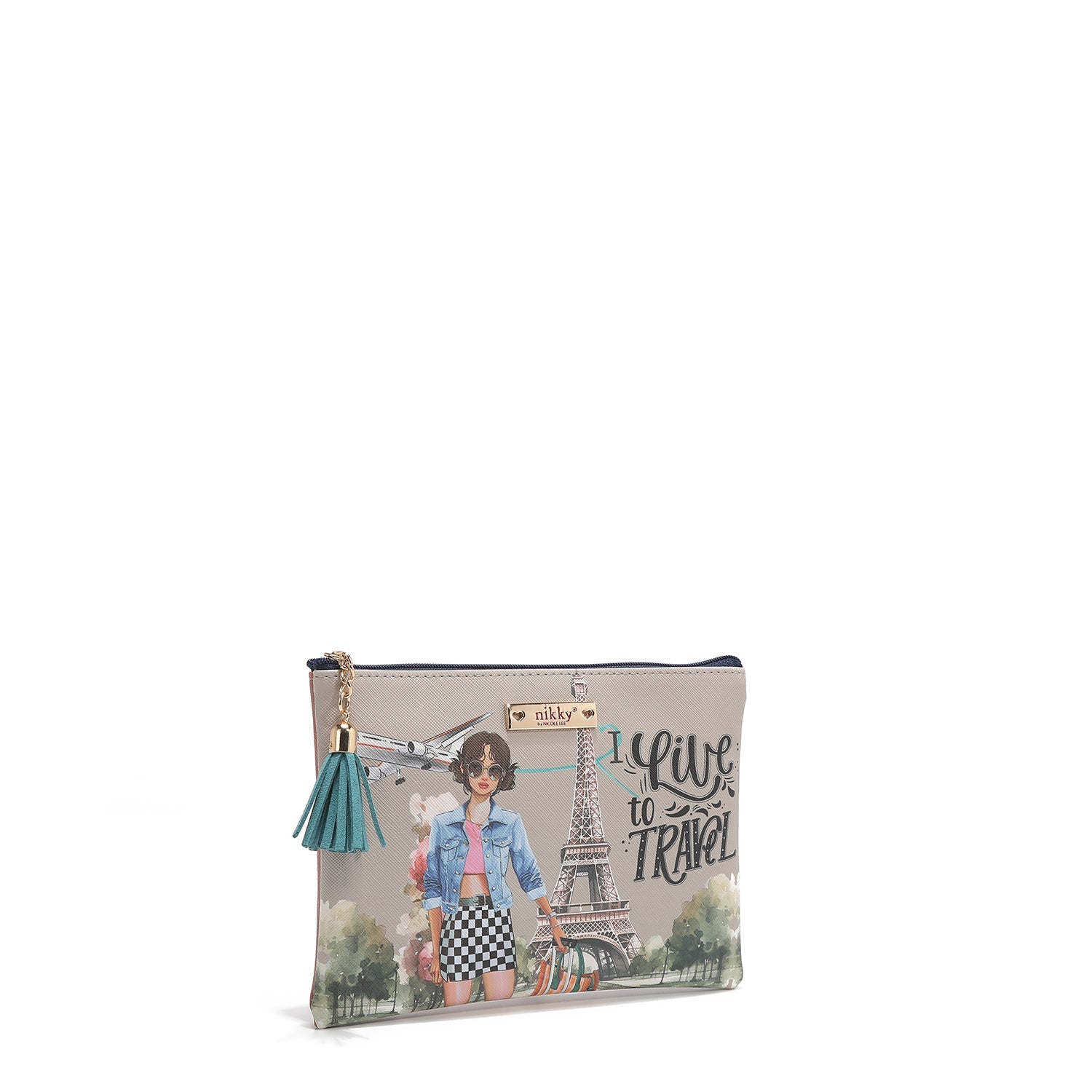 CONJUNTO DE PRESENTE DE 3 PEÇAS (<tc>I LIVE TO TRAVEL</tc>)