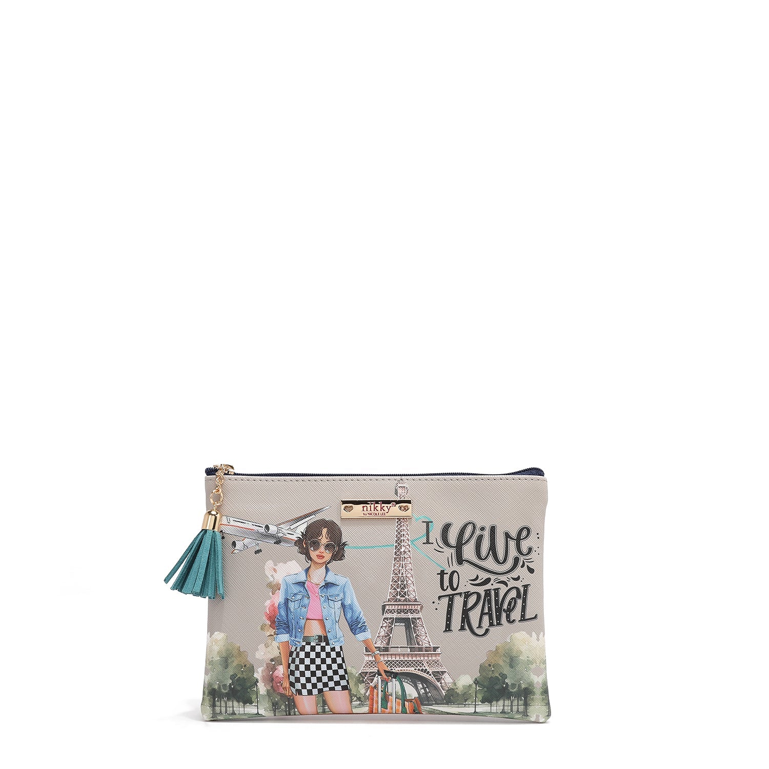 CONJUNTO DE PRESENTE DE 3 PEÇAS (<tc>I LIVE TO TRAVEL</tc>)