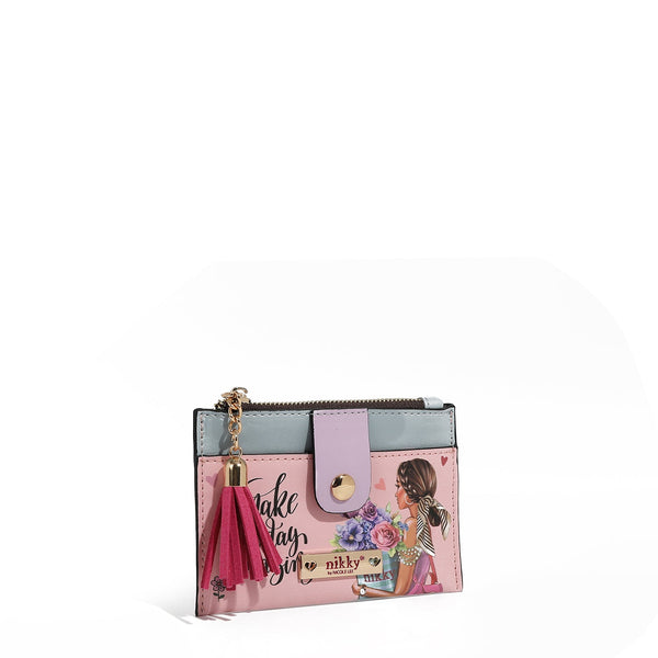 CARD HOLDER WITH ZIPPER (<tc>FLOWER DAY</tc>)