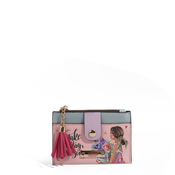 CARD HOLDER WITH ZIPPER (<tc>FLOWER DAY</tc>)