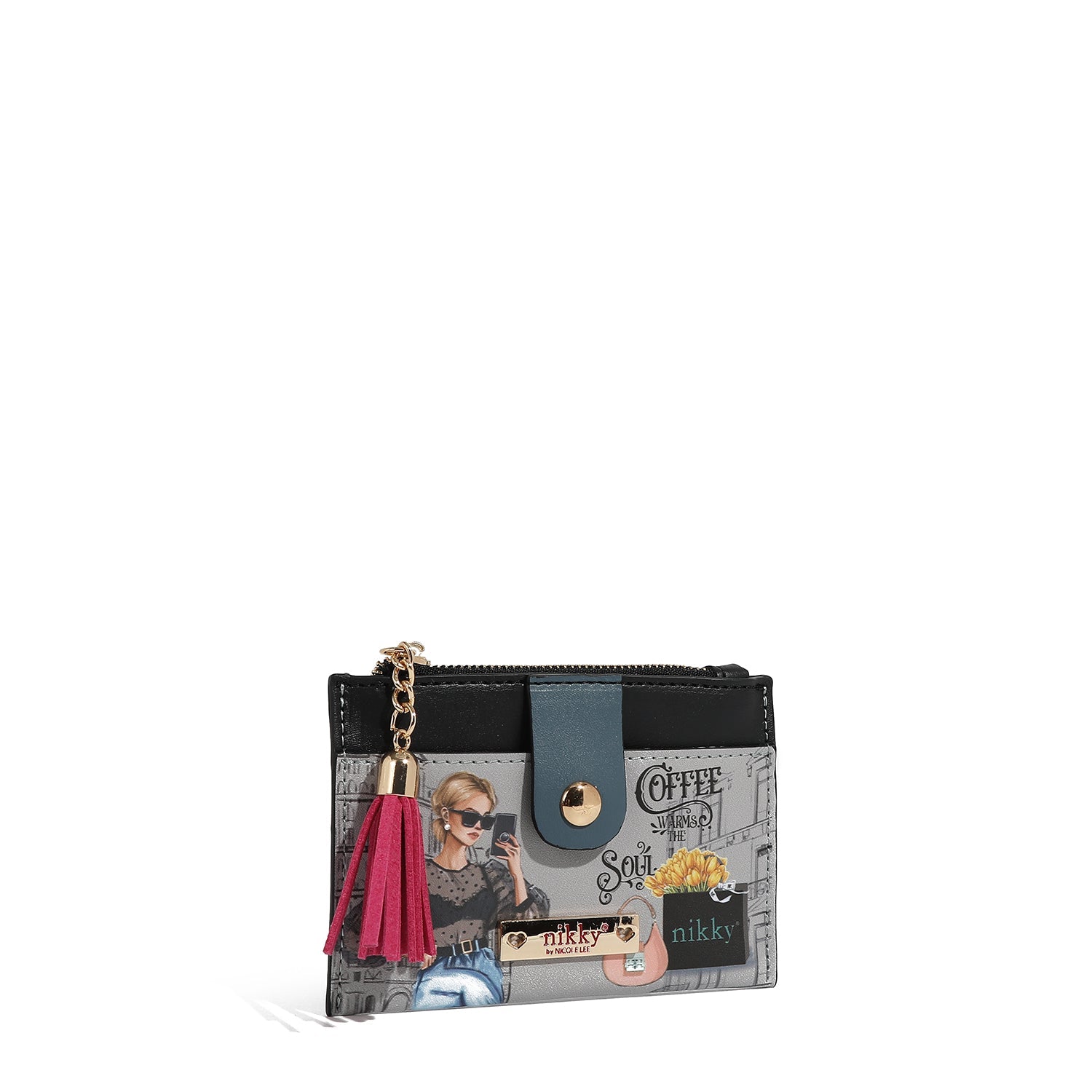 PORTE-CARTES AVEC FERMETURE ÉCLAIR (<tc>URBAN COFFEE DREAM</tc>)
