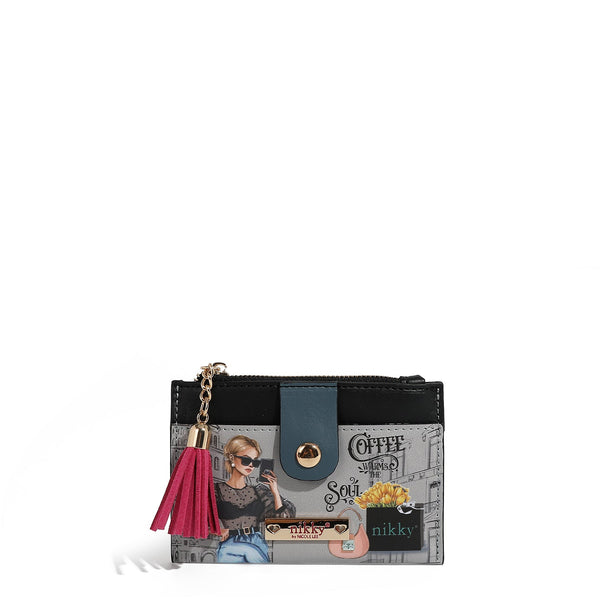 CARD HOLDER WITH ZIPPER (<tc>URBAN COFFEE DREAM</tc>)